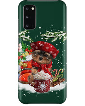 Load image into Gallery viewer, Yorkshire Terrier Loves Drinking Hot Latte Gift For Dog Lovers Phone case
