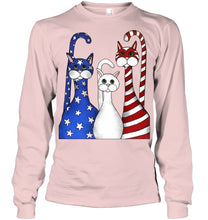 Load image into Gallery viewer, Cat Happy America  Independence's Day Special Custom Design Unisex Long Sleeve
