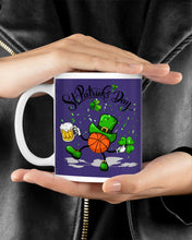 Load image into Gallery viewer, Basketball Saint Patrick's Day Gift For Basketball Lovers Mug
