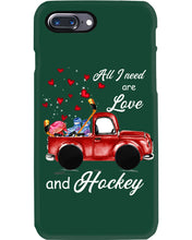 Load image into Gallery viewer, All I Need Are Love And Hockey Gift For Hockey Players Phone case
