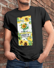 Load image into Gallery viewer, Someone With Childhood Cancer Lights Up My Whole World Trending Guys Tee
