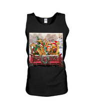 Load image into Gallery viewer, Giraffe Red Car Merry Christmas Gift For Giraffe Lovers Unisex Tank Top
