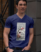 Load image into Gallery viewer, Siamese Cat Red Cardinals Those We Love Guys V-Neck

