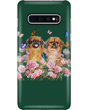 Load image into Gallery viewer, Pekingese With Peonies Gift For Dog Lovers Phone case
