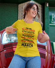 Load image into Gallery viewer, This Girl Has Fought A Thousand This Girl Was Born In March Ladies Tee
