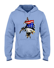 Load image into Gallery viewer, Eagle Giant Scratch USA Flag Gift For Women Hoodie
