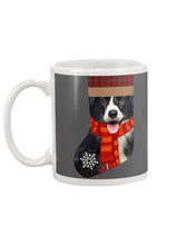 Load image into Gallery viewer, Santa Border Collie In Stock Gift For Dog Lovers Mug
