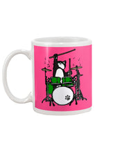 Load image into Gallery viewer, Funny Cat Playing Drums Great Gift For Cat Lovers Mug
