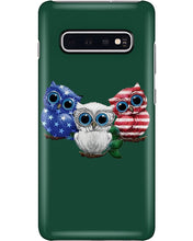Load image into Gallery viewer, Lovely Phone Case Three Owl With US Flag Gift For Owl Lovers Phone case
