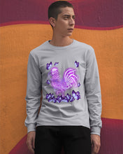 Load image into Gallery viewer, Chicken Purple Butterflies Gift For Chicken Lovers Unisex Long Sleeve
