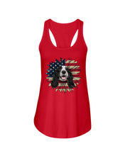 Load image into Gallery viewer, English Cocker Spaniel US Sunflower Gift For Dog Lovers Ladies Flowy Tank
