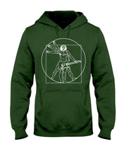 Load image into Gallery viewer, Guitar Vitruvian Design Gift For Guitar Lovers Hoodie
