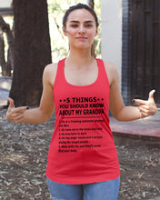 Load image into Gallery viewer, 5 Things You Should Know About My April Grandpa For Birthday Gift Ladies Flowy Tank
