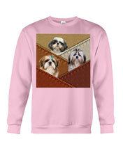 Load image into Gallery viewer, Three Cute Shih Tzu In Bag Gift For Dog Lovers Sweatshirt
