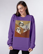 Load image into Gallery viewer, Three Cute Shih Tzu In Bag Gift For Dog Lovers Sweatshirt
