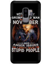 Load image into Gallery viewer, Walk Away I Am A Grumpy Old Man Who Was Born In November Birthday Gift Phone case
