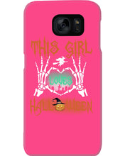Load image into Gallery viewer, This Girl Loves Halloween Gift For Girls Phone case
