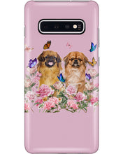 Load image into Gallery viewer, Pekingese With Peonies Gift For Dog Lovers Phone case

