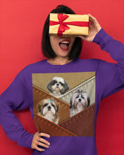 Load image into Gallery viewer, Three Cute Shih Tzu In Bag Gift For Dog Lovers Unisex Long Sleeve
