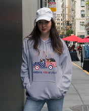 Load image into Gallery viewer, America 4th Of July Truck Pug Gift For Dog Lovers Hoodie
