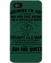 Load image into Gallery viewer, A Spoiled Wife Of An October Grumpy Old Man Birthday Meaningful Gift Phone case
