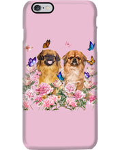 Load image into Gallery viewer, Pekingese With Peonies Gift For Dog Lovers Phone case
