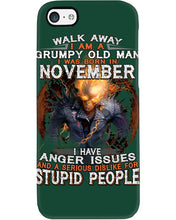 Load image into Gallery viewer, Walk Away I Am A Grumpy Old Man Who Was Born In November Birthday Gift Phone case
