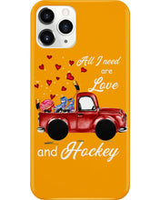 Load image into Gallery viewer, All I Need Are Love And Hockey Gift For Hockey Players Phone case
