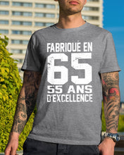 Load image into Gallery viewer, Fabrique En 66 55 Ans D’Excellence Custom Design Gift For Friends Guys Tee
