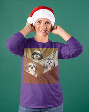 Load image into Gallery viewer, Three Cute Shih Tzu In Bag Gift For Dog Lovers Unisex Long Sleeve
