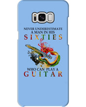 Load image into Gallery viewer, Never Underestimate A 60 Year Old Man Can Play A Guitar Phone case
