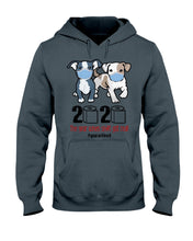 Load image into Gallery viewer, 2020 The Year When Shit Got Real Quarantined Trending Hoodie
