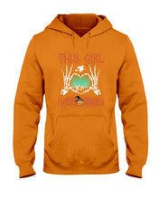 Load image into Gallery viewer, This Girl Loves Halloween Gift For Girls Hoodie
