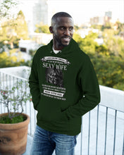 Load image into Gallery viewer, Shes Stubborn Messy And A Brat At Times Black Gift For Husband Hoodie

