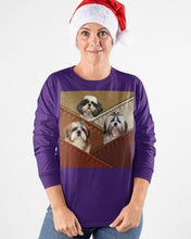 Load image into Gallery viewer, Three Cute Shih Tzu In Bag Gift For Dog Lovers Unisex Long Sleeve
