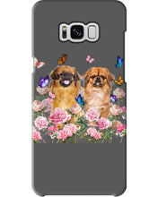 Load image into Gallery viewer, Pekingese With Peonies Gift For Dog Lovers Phone case
