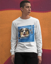 Load image into Gallery viewer, Australian Shepherd In Denim Pocket Gift For Dog Lovers Unisex Long Sleeve
