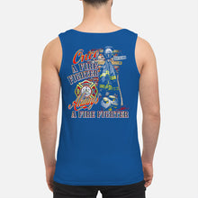 Load image into Gallery viewer, Once A Firefighter   Always A Firefighter   Special Custom Design Unisex Tank Top
