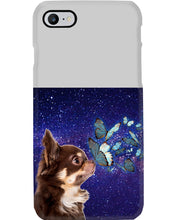 Load image into Gallery viewer, Chihuahua Blue Butterflies Sky Gift For Dog Lovers Phone case
