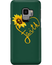 Load image into Gallery viewer, Black Phone Case Sunflower Faith Gift For Christians Phone case
