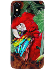 Load image into Gallery viewer, Red Parrot Jungle Forest Gift For Bird Lovers Phone case
