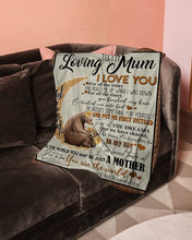 Load image into Gallery viewer, To Me You Are The World Daughter Gift For Loving Mom Fleece Blanket
