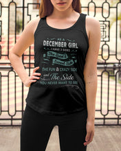 Load image into Gallery viewer, December Girl I Have Three Sides Birthday Gift For Women Ladies Flowy Tank
