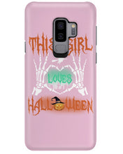 Load image into Gallery viewer, This Girl Loves Halloween Gift For Girls Phone case
