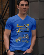 Load image into Gallery viewer, My Only Sunshine Make Me Happy Special Custom Design Guys V-Neck
