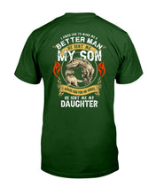 Load image into Gallery viewer, God Sent Me My Son And My Daughter Custom Design Guys Tee

