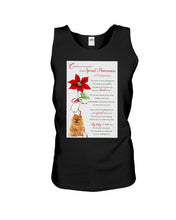 Load image into Gallery viewer, Pomeranian Cherished Memories At Christmas Gift For Dog Lovers Unisex Tank Top
