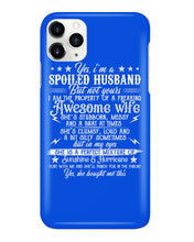Load image into Gallery viewer, Shes Stubborn Messy And A Brat At Times Black Gift For Husband Phone case
