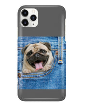 Load image into Gallery viewer, baby Pug In Denim Pocket Gift For Dog Lovers Phone case
