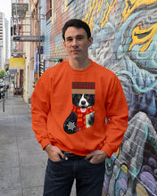 Load image into Gallery viewer, Santa Border Collie In Stock Gift For Dog Lovers Sweatshirt

